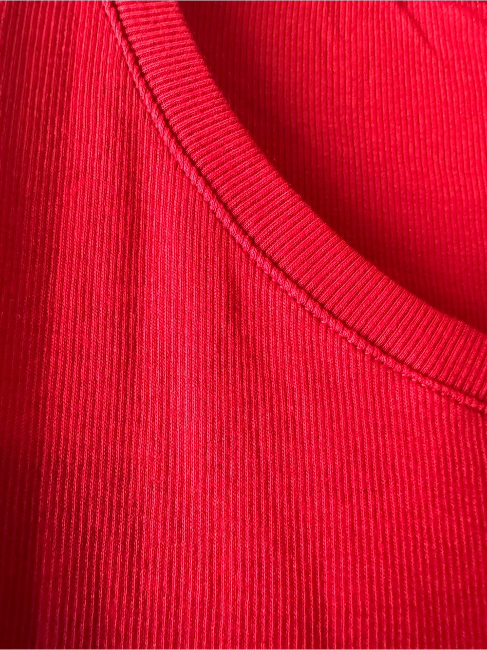 Target Women's Long Sleeve Scoop Neck Top - Red - Picture 3 of 6